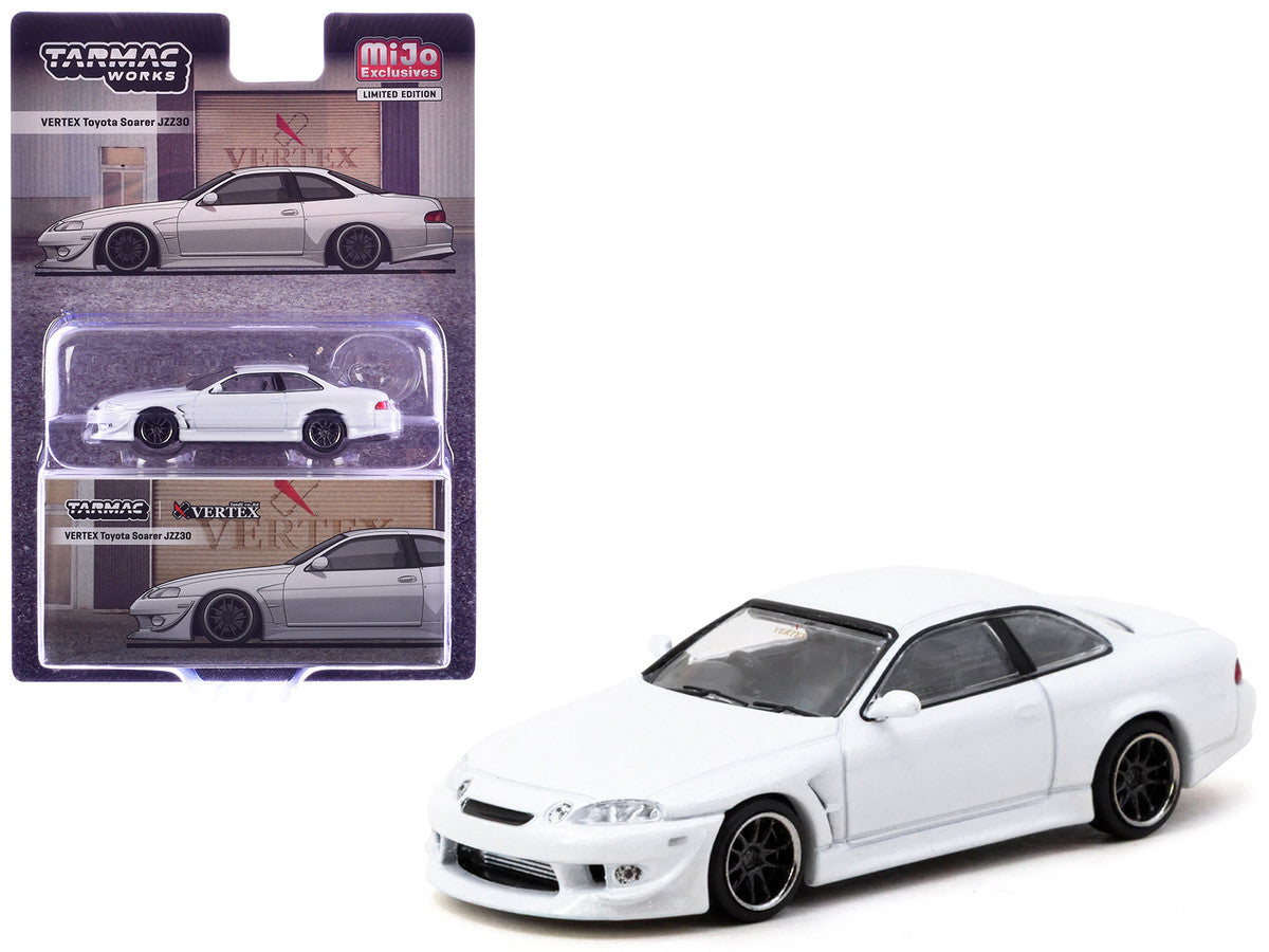 Toyota VERTEX Soarer JZZ30 RHD (Right Hand Drive) White Metallic "Global64" Series 1/64 Diecast Model Car by Tarmac Works by Tarmac Works
