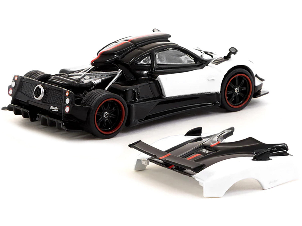 Pagani Zonda Cinque Bianco Benny White and Black "Global64" Series 1/64 Diecast Model Car by Tarmac Works by Tarmac Works