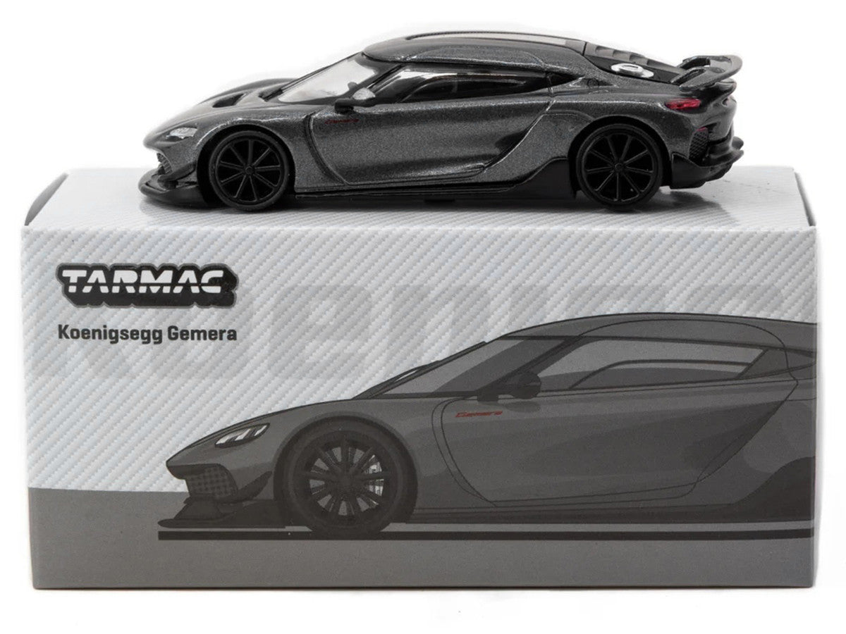 Koenigsegg Gemera Dark Gray Metallic "Global64" Series 1/64 Diecast Model Car by Tarmac Works by Tarmac Works