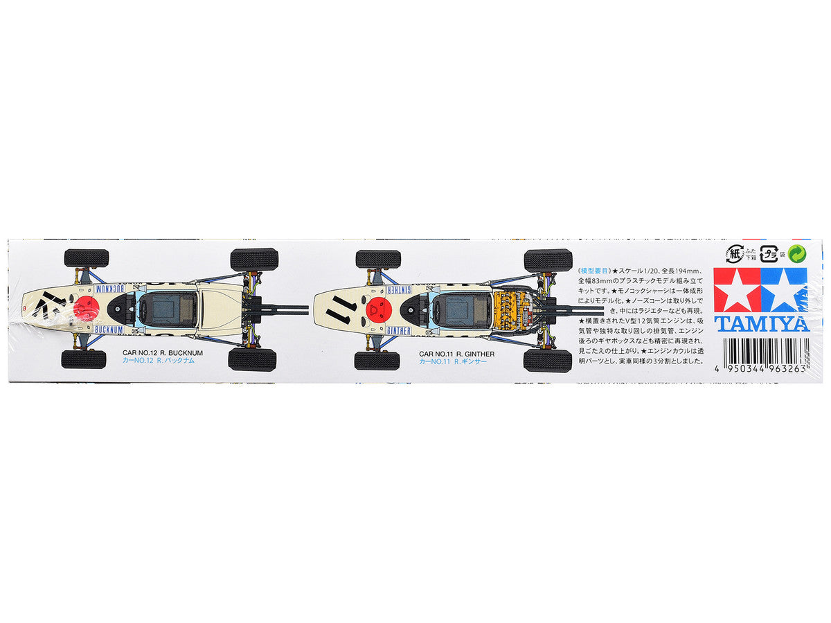 Model Kit Honda RA272 Winner Formula One F1 "Mexico GP" (1965) 1/20 Scale Model by Tamiya by Tamiya
