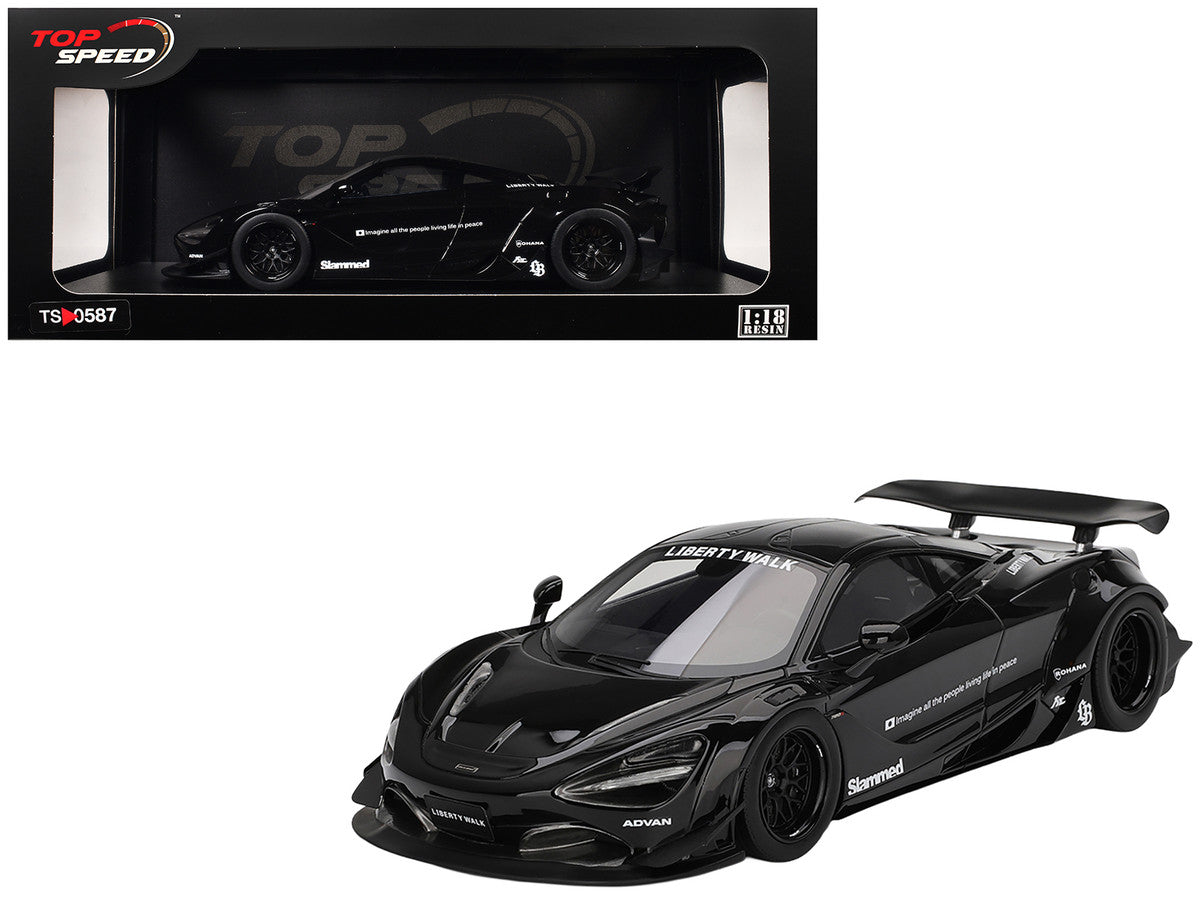 McLaren 720S "LB-Works" Black "Tokyo Auto Salon 2024" 1/18 Model Car by Top Speed by Top Speed