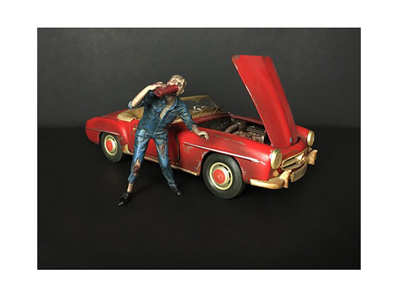 Zombie Mechanic Figurine III for 1/24 Scale Models by American Diorama by American Diorama