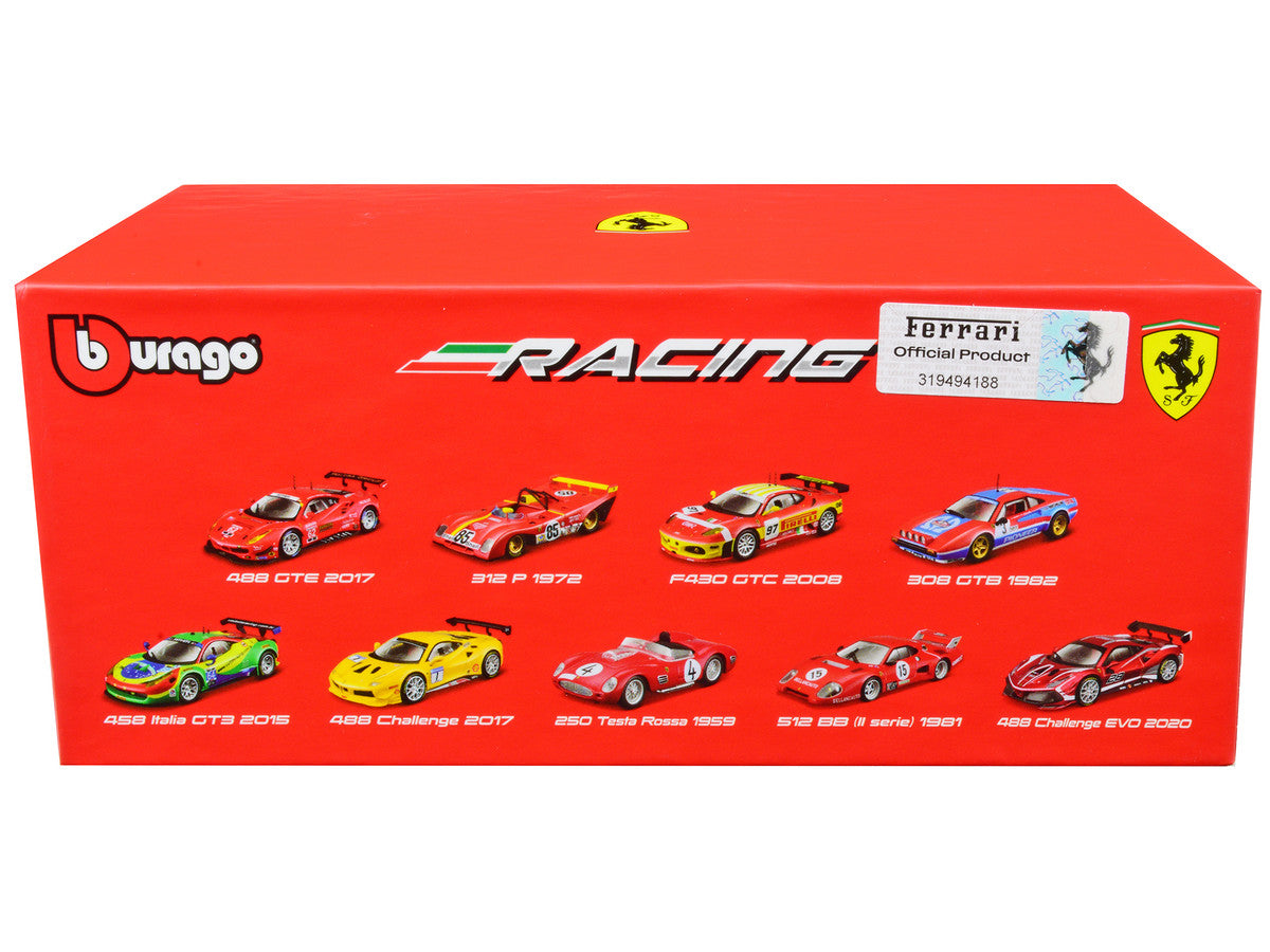 2020 Ferrari 488 Challenge EVO #28 Red with Graphics "Racing" Series 1/43 Diecast Model Car by Bburago by Bburago