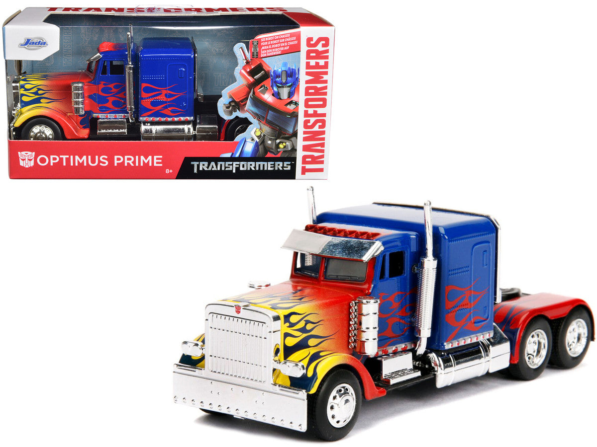 Optimus Prime Truck with Robot on Chassis from "Transformers" Movie "Hollywood Rides" Series 1/32 Diecast Model by Jada by Jada