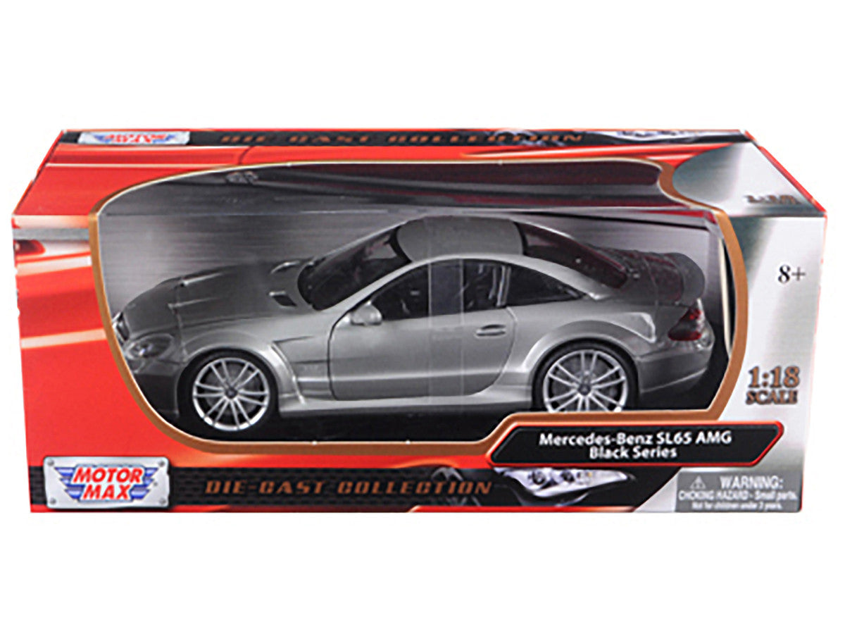 Mercedes SL65 AMG Black Series (R230) Grey 1/18 Diecast Model Car by Motormax by Motormax