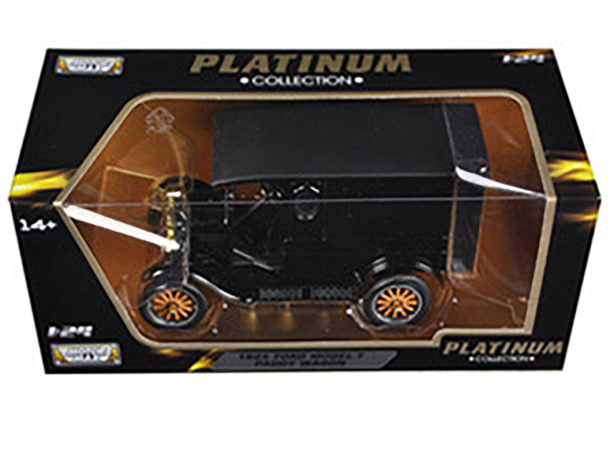 1925 Ford Model T Paddy Wagon Black 1/24 Diecast Model Car by Motormax by Motormax