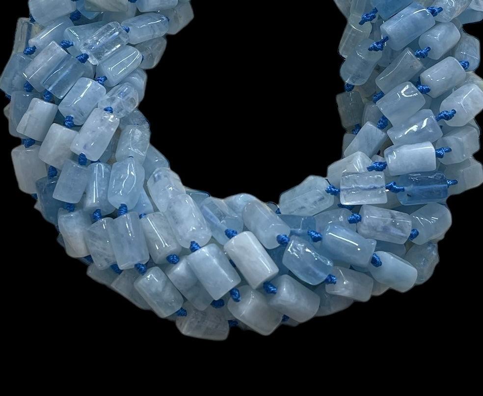 Aquamarine Cut Tubes by The Perfect Gem