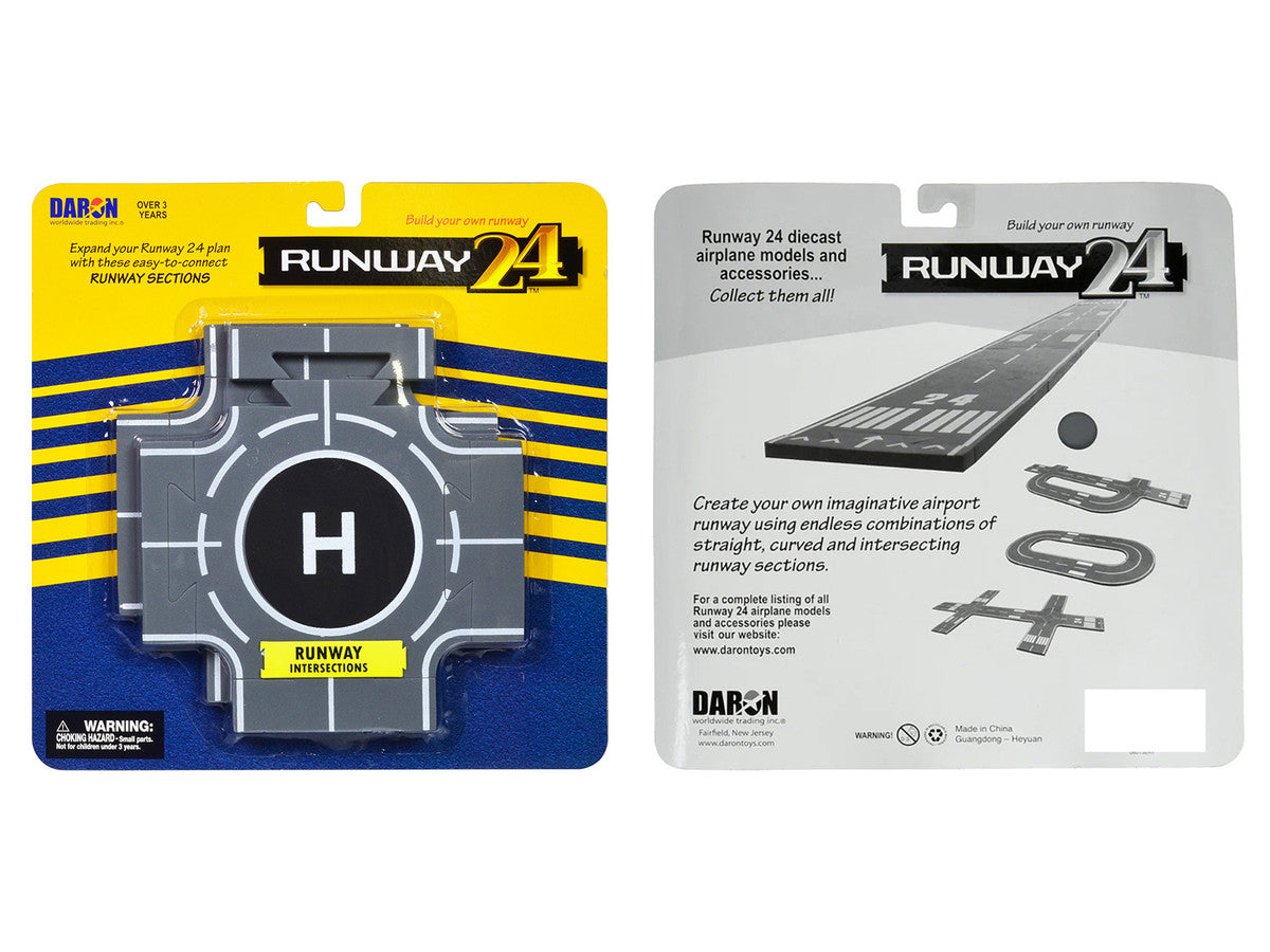 Runway Intersections 2 Piece Set for Diecast Models by Runway24 by Runway24