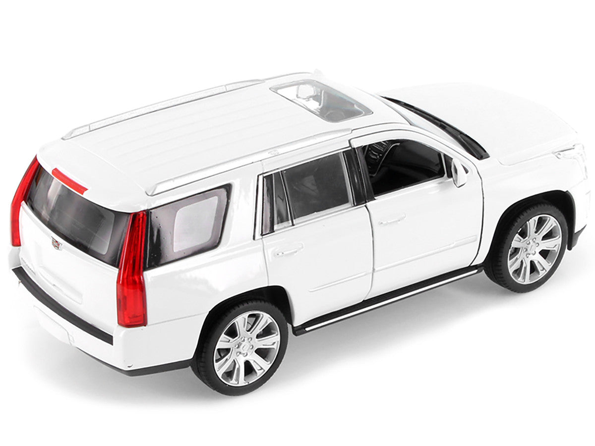 2017 Cadillac Escalade with Sunroof White 1/24-1/27 Diecast Model Car by Welly by Welly