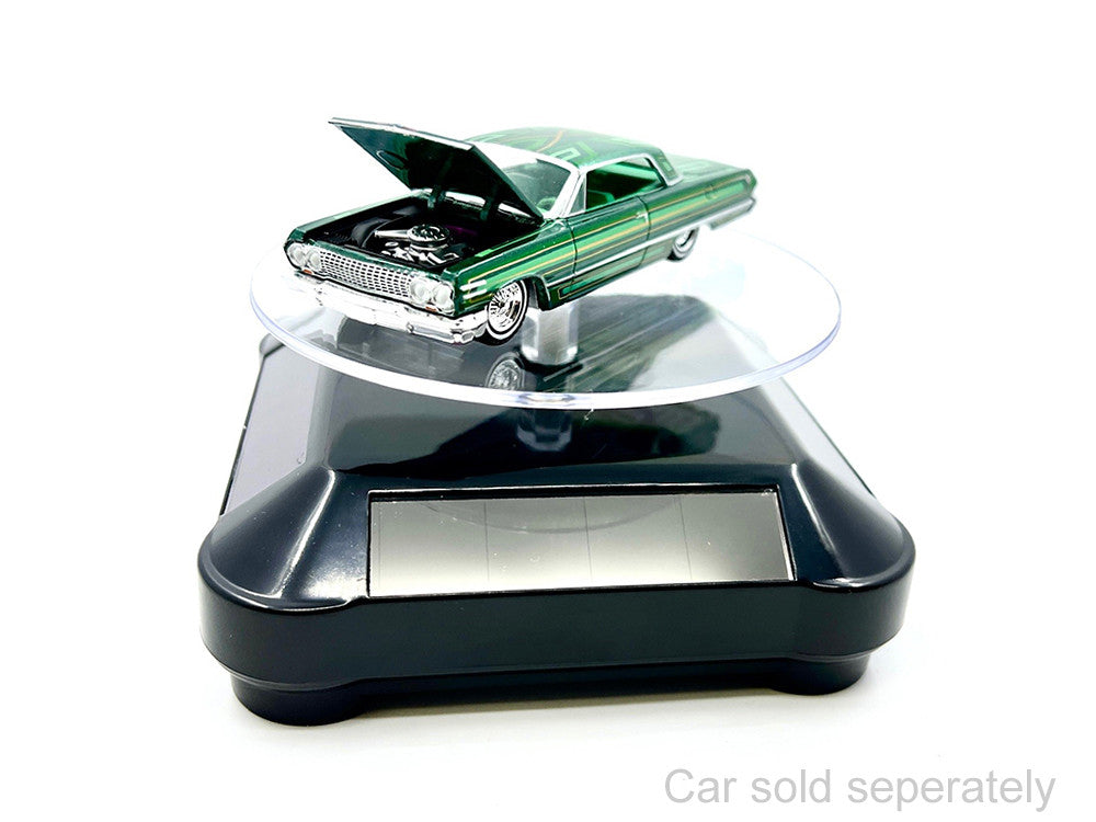 3.5″ Solar Rotating Display Stand with Black Base for 1/64 Scale Model Cars11 by Other