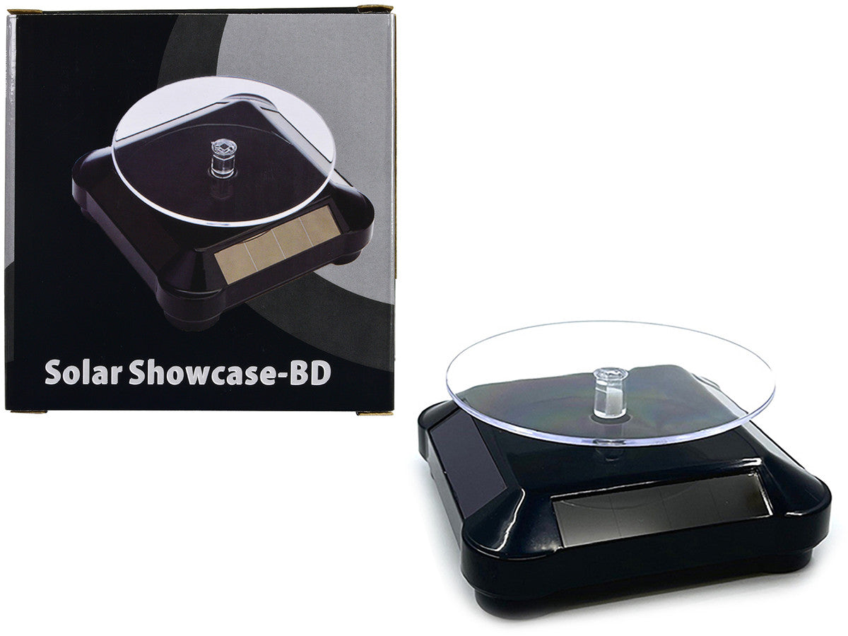 3.5″ Solar Rotating Display Stand with Black Base for 1/64 Scale Model Cars11 by Other
