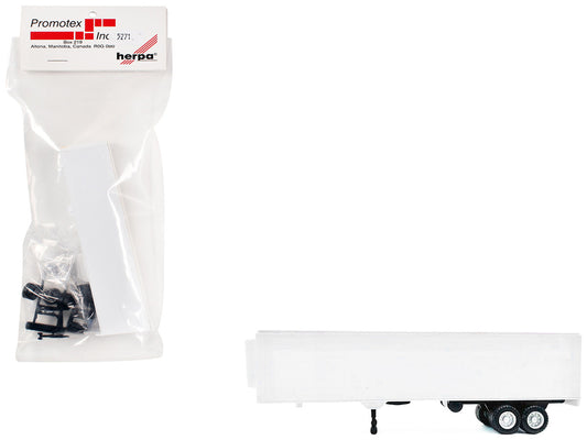40ft Refrigerated (Reefer) Trailer White 1/87 (HO) Plastic Model by Promotex by Promotex