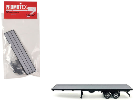 40ft Flatbed Trailer Gray Top 1/87 (HO) Plastic Model by Promotex by Promotex