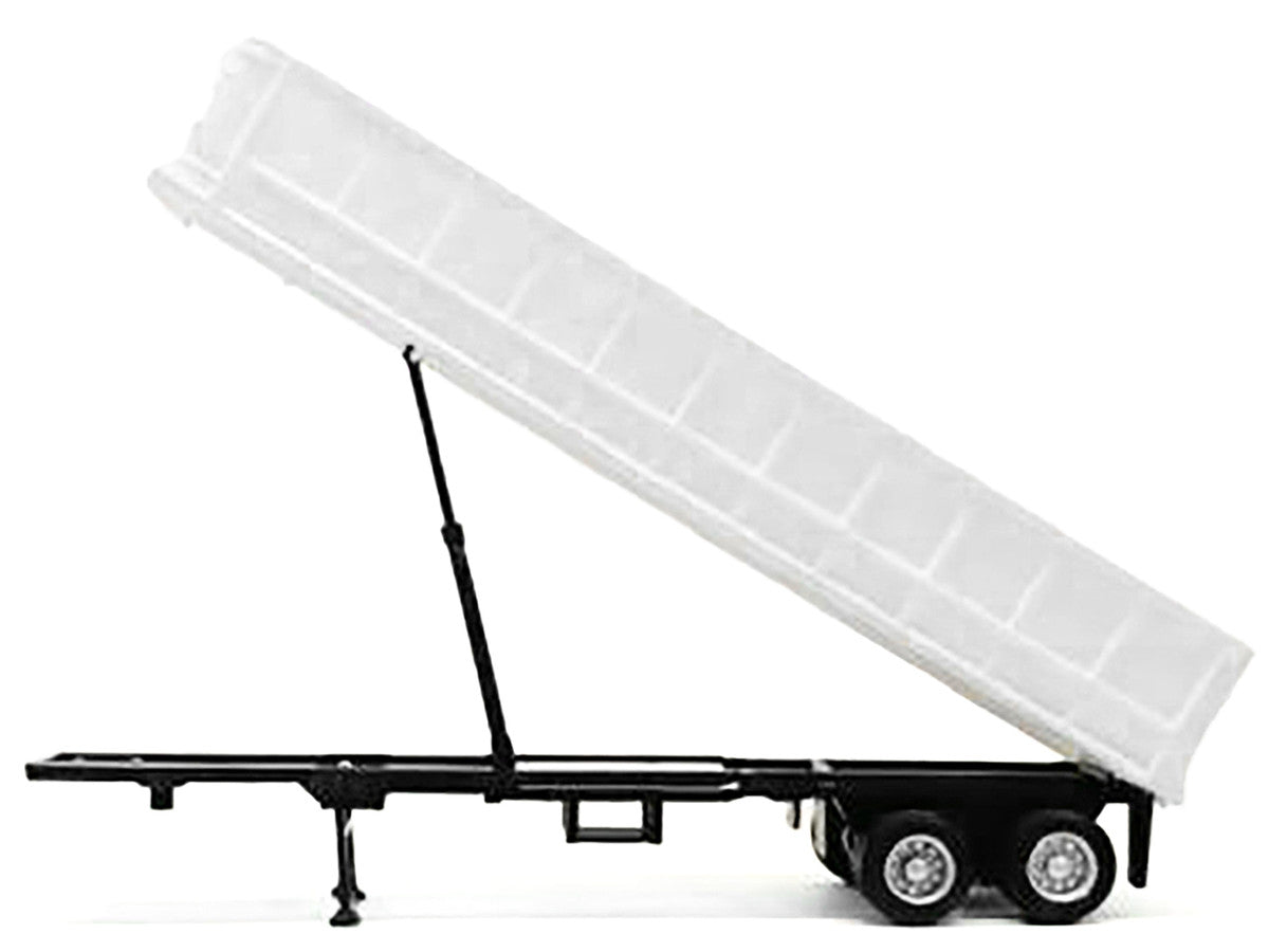 36ft Gravel Trailer White 1/87 (HO) Plastic Model by Promotex by Promotex