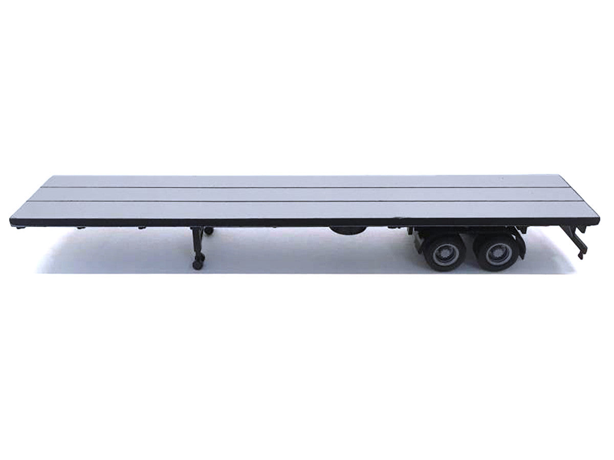 48ft Flatbed Trailer Gray Top 1/87 (HO) Plastic Model by Promotex by Promotex