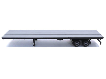 48ft Flatbed Trailer Gray Top 1/87 (HO) Plastic Model by Promotex by Promotex