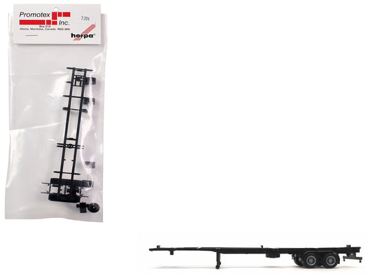 Container Chassis for 2-Axle 48ft Trailer 1/87 (HO) Plastic Model by Promotex by Promotex