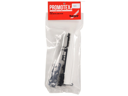 Tag-Axle Elliptical Tanker Trailer White 1/87 (HO) Plastic Model by Promotex by Promotex