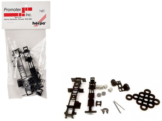 Long Chassis Kit for Kenworth Peterbilt and GMC Cabs 1/87 (HO) Plastic Model by Promotex by Promotex