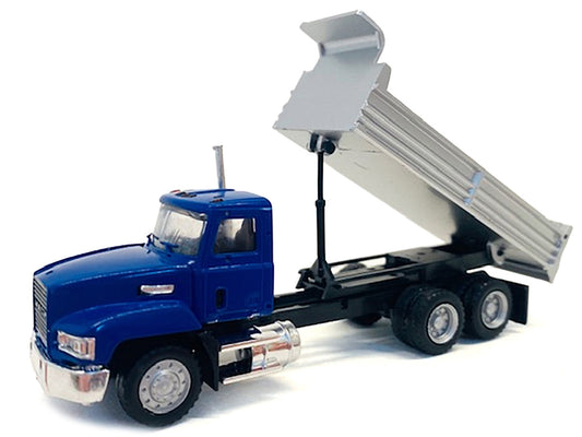 Mack Dump Truck Blue 1/87 (HO) Plastic Model Car by Promotex by Promotex