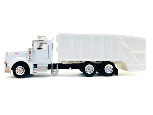 Peterbilt 367 Garbage Truck White 1/87 (HO) Plastic Model Car by Promotex by Promotex
