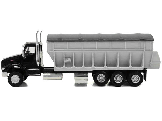 Peterbilt 579 Potato/Sugar Beet Truck Black 1/87 (HO) Plastic Model Car by Promotex by Promotex