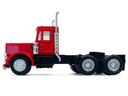 Peterbilt Short Day Cab Red 1/87 (HO) Plastic Model Car by Promotex by Promotex