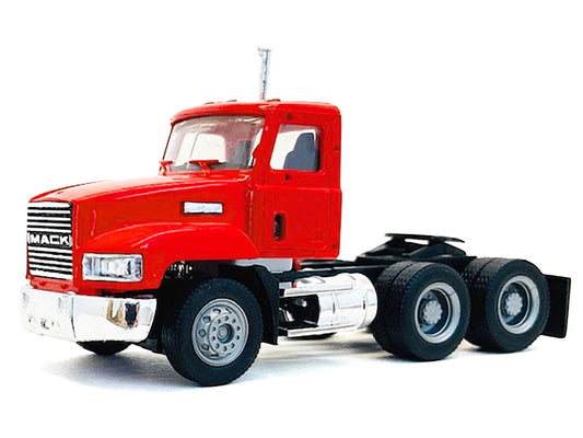 Mack 603 Short Day Cab Red 1/87 (HO) Plastic Model Car by Promotex by Promotex