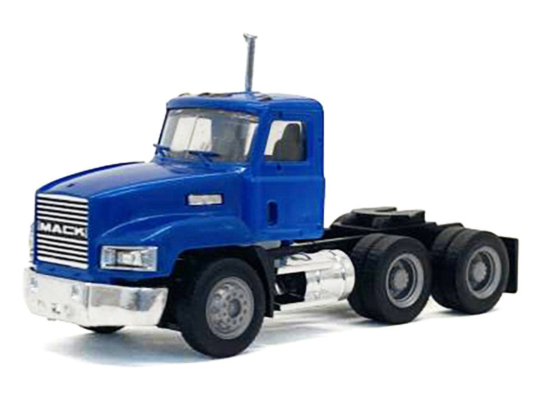 Mack 603 Short Day Cab Blue Metallic 1/87 (HO) Plastic Model Car by Promotex by Promotex