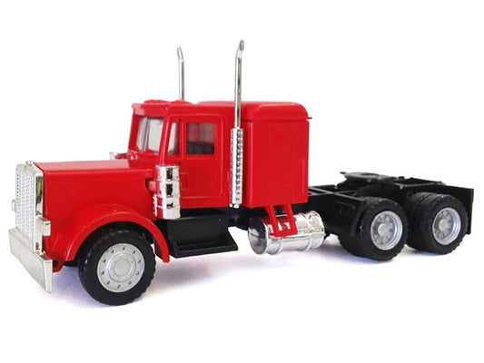 Peterbilt Long Tractor Red 1/87 (HO) Plastic Model Car by Promotex by Promotex