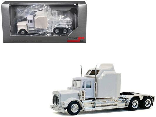 Kenworth W900 with Extra Large Sleeper White 1/87 (HO) Plastic Model Car by Promotex by Promotex