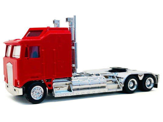 Kenworth K100 with 5-Bar Grill and XXL Chassis Red 1/87 (HO) Plastic Model by Promotex by Promotex