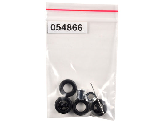 Rear Hypoid Wheelset Chrome 1/87 (HO) Plastic Model by Promotex by Promotex