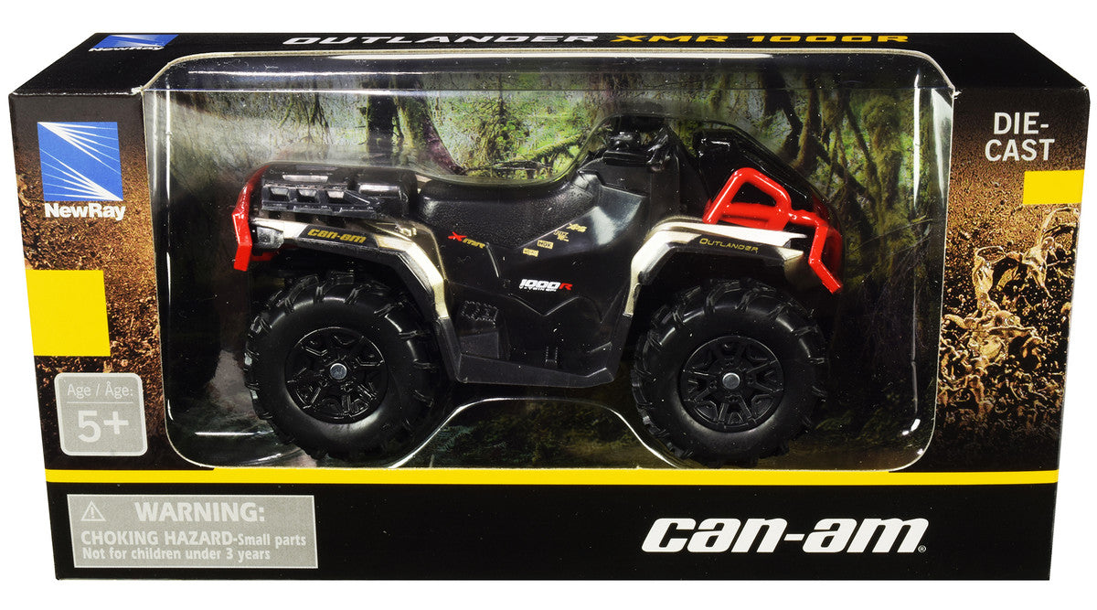 Can-Am Outlander XMR 1000R ATV Black and Gold Diecast Model by New Ray by New Ray