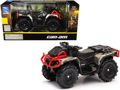 Can-Am Outlander XMR 1000R ATV Black and Gold Diecast Model by New Ray by New Ray
