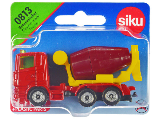 Cement Mixer Red and Yellow Diecast Model by Siku by SIKU