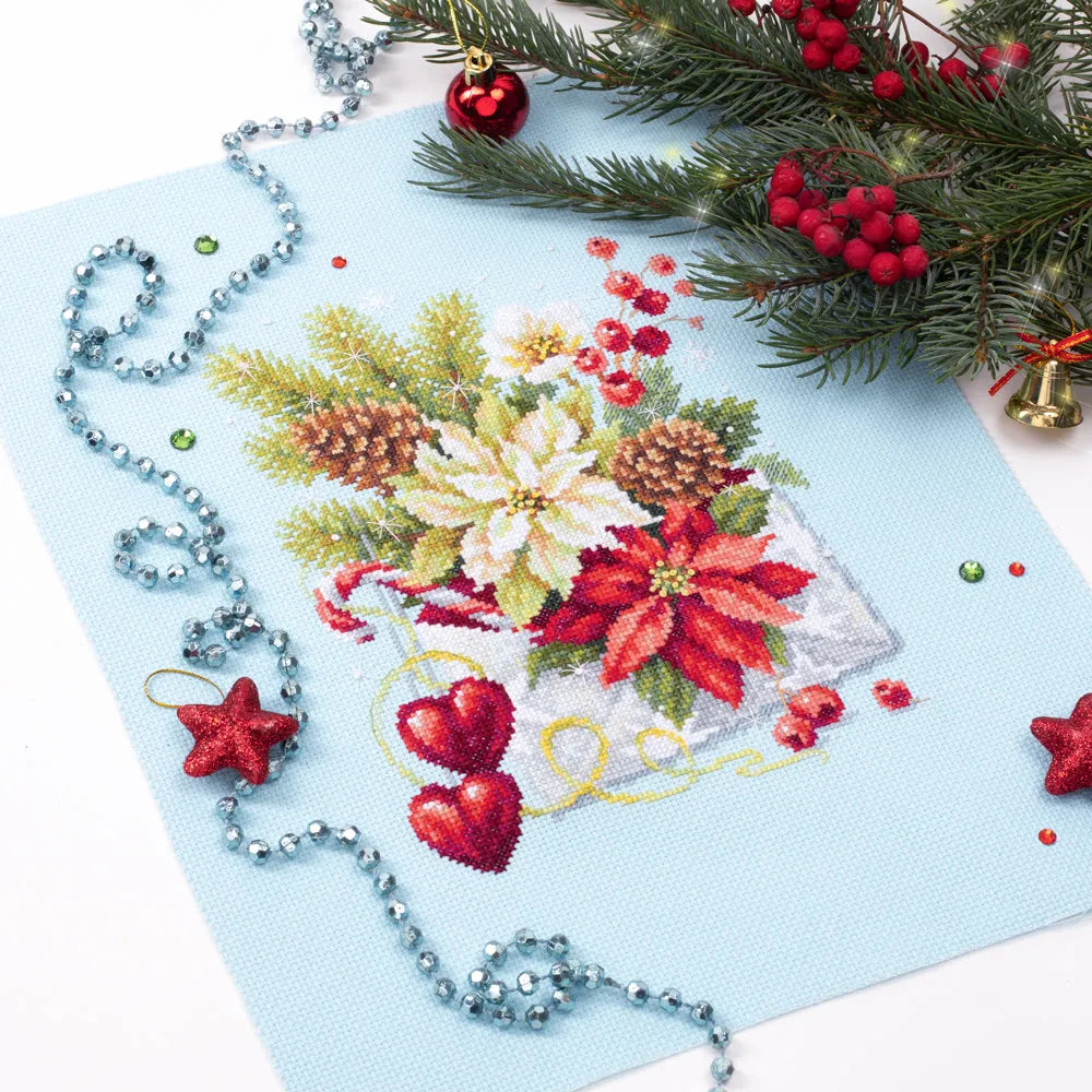 Merry Christmas! Counted Cross Stitch Kit by Magic Needle 100-241