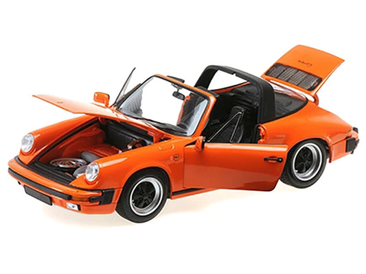 1983 Porsche 911 Carrera Targa 3.2 Orange 1/18 Diecast Model Car by Minichamps by Minichamps