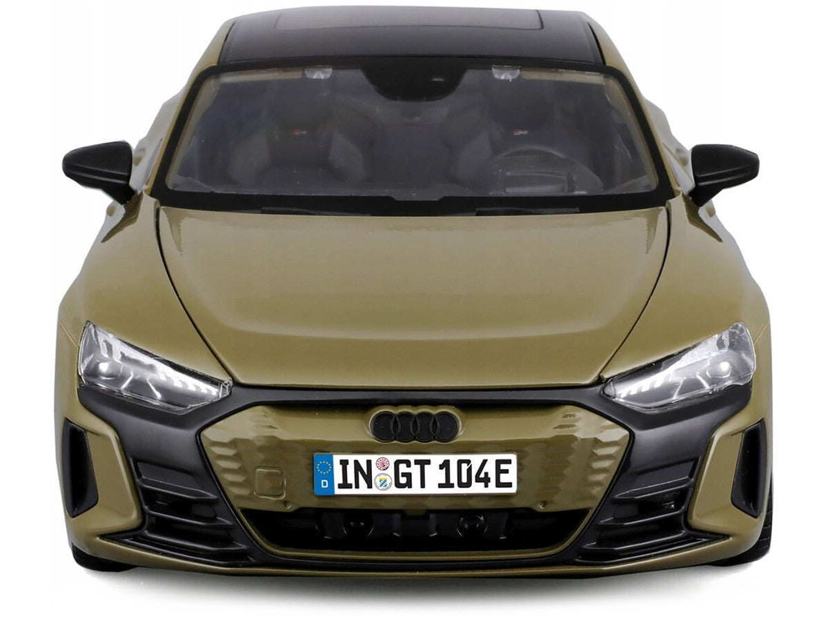 2022 Audi RS e-tron GT Dark Green with Sunroof 1/18 Diecast Model Car by Bburago by Bburago