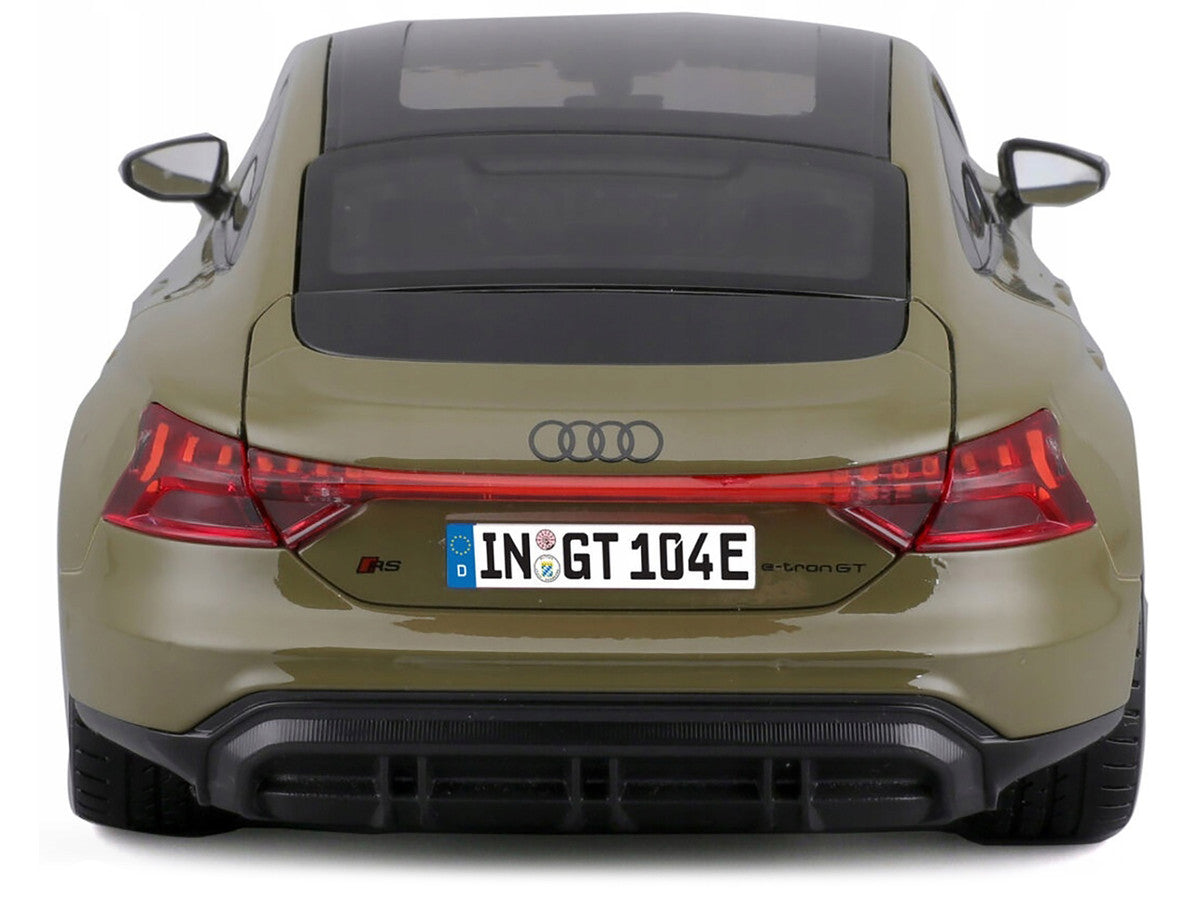 2022 Audi RS e-tron GT Dark Green with Sunroof 1/18 Diecast Model Car by Bburago by Bburago