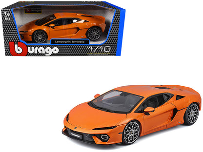 Lamborghini Temerario Orange Metallic 1/18 Diecast Model Car by Bburago by Bburago