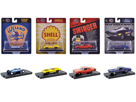 "Auto-Drivers" Set of 4 pieces in Blister Packs Release 126 Limited Edition to 9600 pieces Worldwide 1/64 Diecast Model Cars by M2 Machines by M2