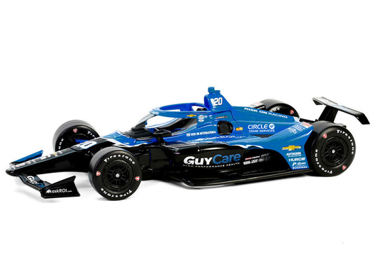 Dallara IndyCar #20 Ed Carpenter "Guy Care" Ed Carpenter Racing "NTT IndyCar Series" (2024) 1/18 Diecast Model Car by Greenlight by Greenlight