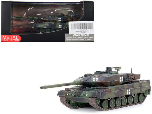 Leopard 2A6 Main Battle Tank Green Camouflage "Ukrainian Army" "Armor Premium" Series 1/72 Diecast Model by Panzerkampf by Panzerkampf