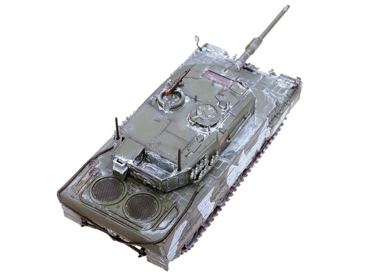 Leopard 2A4 Main Battle Tank with Snorkel "Winter Camouflage" Norwegian Army "Armor Premium" Series 1/72 Diecast Model by Panzerkampf by Panzerkampf