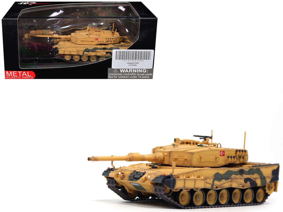 Leopard 2A4 Main Battle Tank "Desert Camouflage 2nd Cavalry Armored Brigade Turkey-Syrian Border" (2016) Turkish Army "Armor Premium" Series 1/72 Diecast Model by Panzerkampf by Panzerkampf
