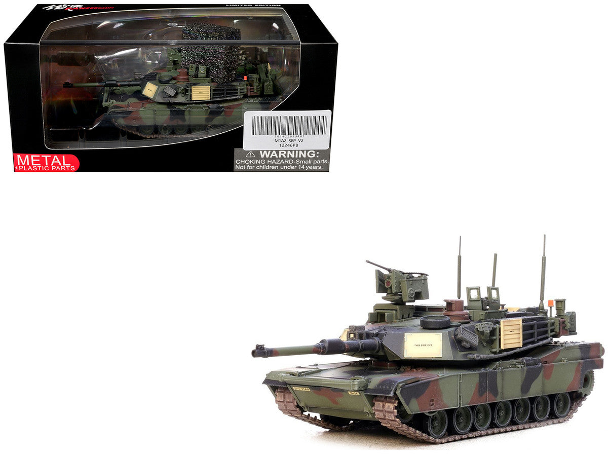 General Dynamics M1A2 SEP V2 Abrams Tank "1st Battalion 72nd Armor Regiment 2nd Infantry Division South Korea" United States Army 1/72 Diecast Model by Panzerkampf by Panzerkampf