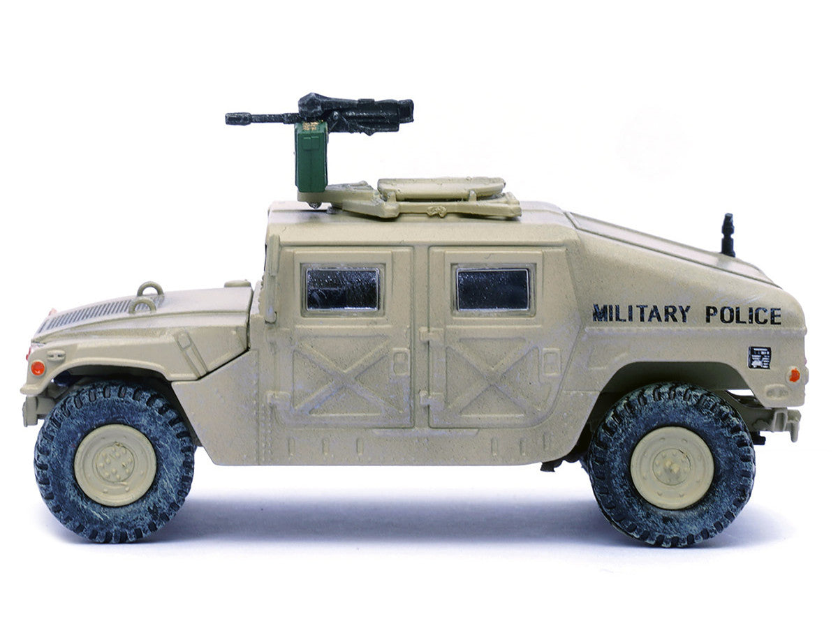 M988 Modern 4×4 Utility Vehicle with Grenade Launcher Desert Sand "Military Police 4th Traffic Platoon A company 92nd MP Battalion 89th MP Brigade Ad Daman Saudi Arabia Gulf War" (1990) "Military Miniature" Series 1/64 Diecast Model by Panzerkampf by Panzerkampf