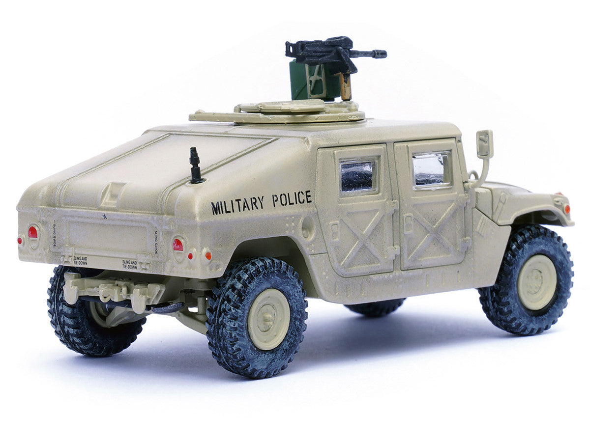 M988 Modern 4×4 Utility Vehicle with Grenade Launcher Desert Sand "Military Police 4th Traffic Platoon A company 92nd MP Battalion 89th MP Brigade Ad Daman Saudi Arabia Gulf War" (1990) "Military Miniature" Series 1/64 Diecast Model by Panzerkampf by Panzerkampf