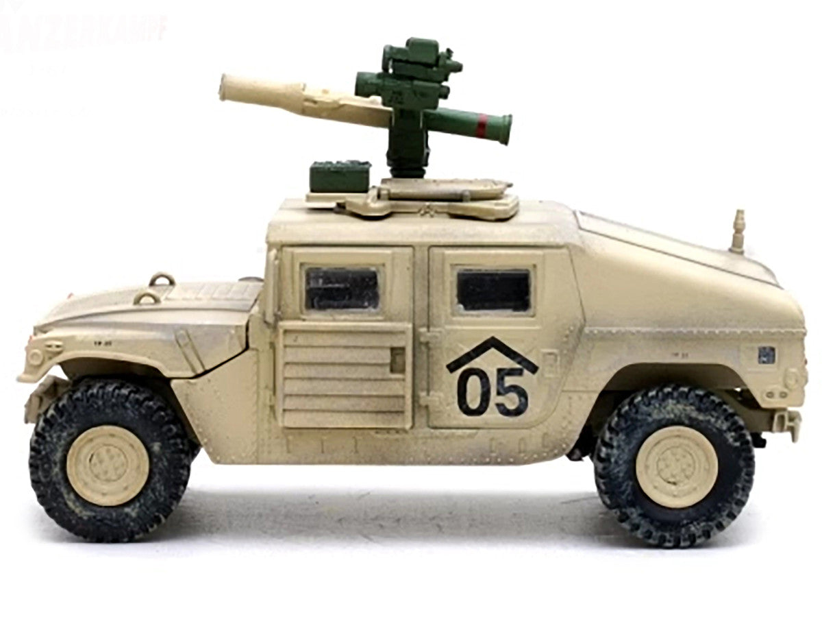 M1046 HUMVEE Tow Missile Carrier Desert Camouflage "E Troop 9th Regiment 2nd Brigade Combat Team 3rd Infantry Division (Mechanized) Iraq" (2003) "Military Miniature" Series 1/64 Diecast Model by Panzerkampf by Panzerkampf